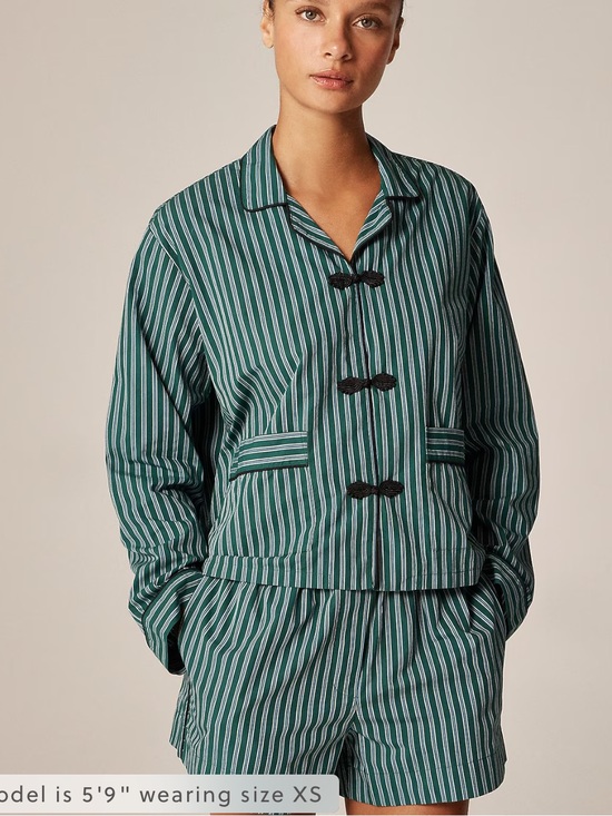 J. Crew Other - J crew Cotton poplin pajama short set in stripe